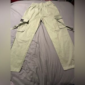 Kongo Ladies Fashion Cargo Pants Sage Size Large